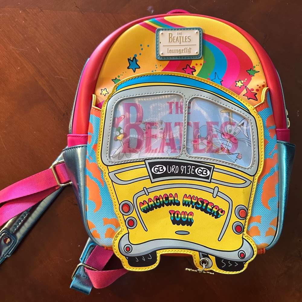 The Beatles Colorful loungefly Backpack
